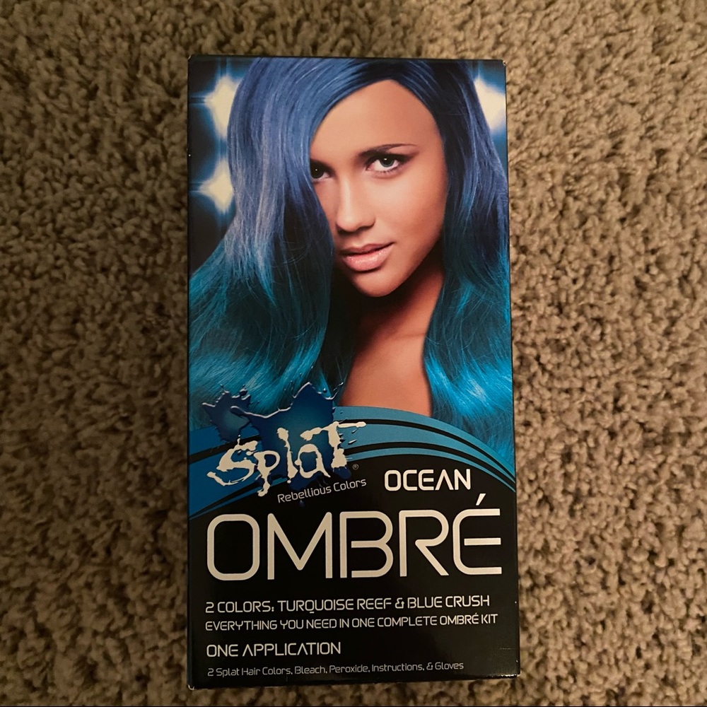 Splat ocean ombre hair dye